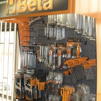 Beta Tools in a display rack