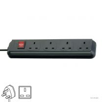 Brennenstuhl Eco-Line Extension Socket black