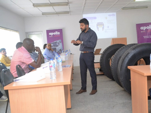 Introduction of Apollo Tyres to truck fleet owners