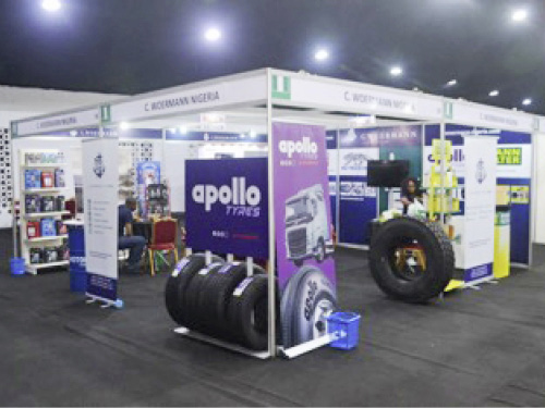 Our booth at Lagos Autoparts Expo